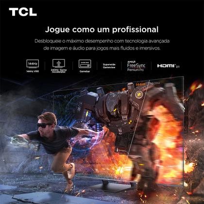 Imagem de Smart TV TCL 65 Polegadas QLED Mini LED 4K C7K WiFi Bluetooth Google TV 4 HDMI 144Hz HDR10 65C7K