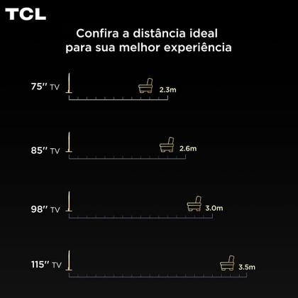 Imagem de Smart TV TCL QD-Mini LED 4K 65" Polegadas com Google Assistente, Dolby Vision IQ e Wi-Fi - 65C7K