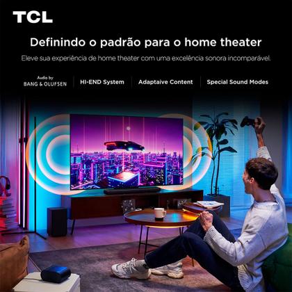Imagem de Smart TV TCL QD-Mini LED 4K 65" Polegadas com Google Assistente, Dolby Vision IQ e Wi-Fi - 65C7K