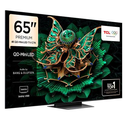 Imagem de Smart TV TCL QD-Mini LED 4K 65" Polegadas com Google Assistente, Dolby Vision IQ e Wi-Fi - 65C7K
