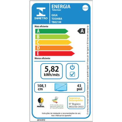 Imagem de Smart TV Toshiba 43 Polegadas FULL HD 43V35MS