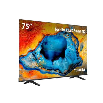 Imagem de Smart TV Toshiba 75 Polegadas 4K DLED VIDAA 75C350NS