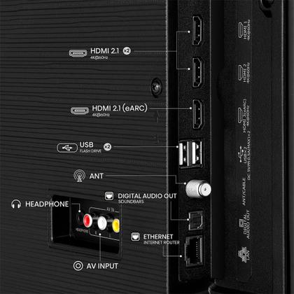 Imagem de Smart TV UHD 4K Hisense DLED 58” Polegadas com Sleep Timer, Entrada HDMI e Wi-Fi - 58A6NV