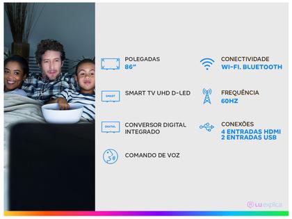 Imagem de Smart TV UHD D-LED 86” PTV86P50AGSG Android