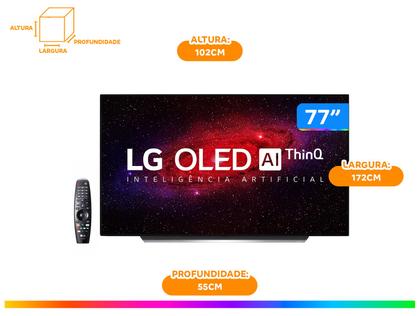 Imagem de Smart TV Ultra HD 4K OLED IPS 77” LG OLED77CXPS