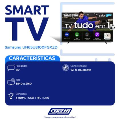 Imagem de Smart TV UN65U8100FGXZD 65 4K Wi-Fi Tizen Samsung