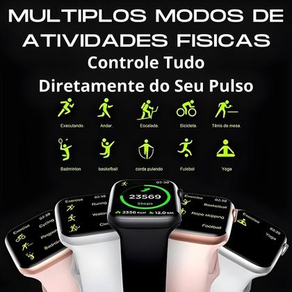 Imagem de Smart Watch 42mm W10 Mini Relogio Para Pulso Fino Faz Ligaçaoes Recebe Notificaçoes Coloca Foto