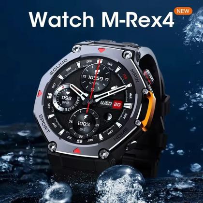 Imagem de Smart Watch Inteligente M-Rex 4 Tatico Militar Relogio Masculino Monitor Esportivo Ciclismo Academia