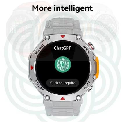 Imagem de Smart Watch Relogio M Rex 4 Relógio Tático Masculino Original Gps ChatGpt Amoled Resistente a Agua