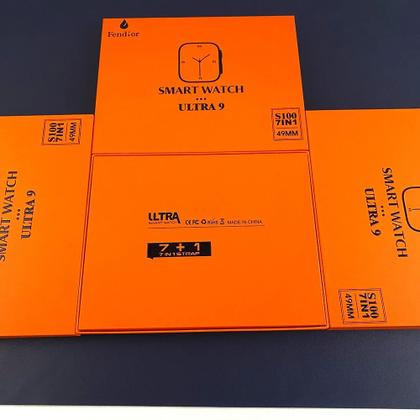 Imagem de SMART WATCH  S100, com 7 Pulseiras capa protetora e Tela HD 