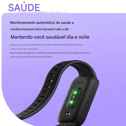 Imagem de Smart Watch Xiaomi Smart Mi Band 9 Active Recebe Chamadas Notificaçoes Série 9 Monitor Esportivos