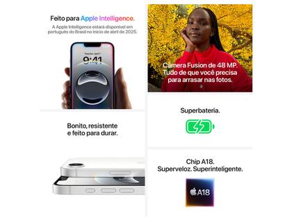 Imagem de Smartphone Apple iPhone 16e 128GB Preto