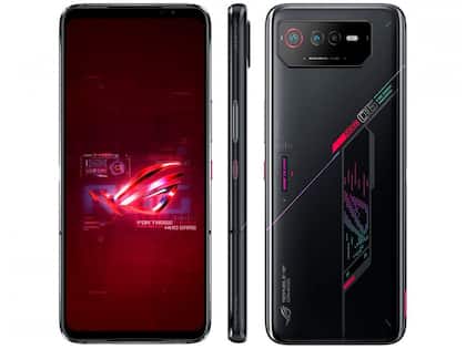 Smartphone Asus Rog Phone 6 256GB Black 5G Snapdragon SM8475 8GB RAM 6,78” Câm. Tripla + Selfie 12M