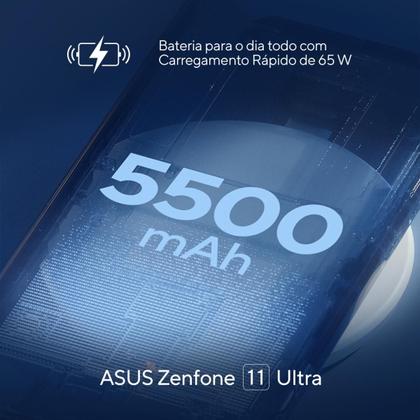 Imagem de Smartphone ASUS Zenfone 11 Ultra Snapdragon 8 Gen3 5G 512GB 16GB Ram Tela 6,78" AMOLED Câm Tripla+Self 32MP Blue