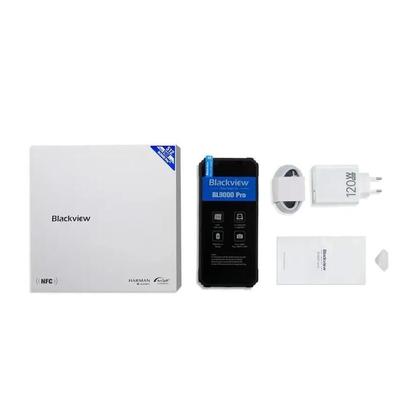 Imagem de Smartphone Blackview BL9000 Pro 512GB, 12GB RAM, Tela 6,78 Polegadas FHD 120Hz, Câmera 50MP com Sensor Térmico, Bateria 8800mAh, Android 14, Preto