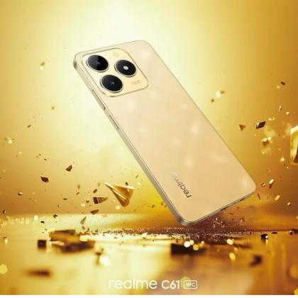 Imagem de Smartphone Celular Realme C61 NFC câmera dupla 50MPX 128GB Tela 6.74 Global Dual Sim lançamento 2024