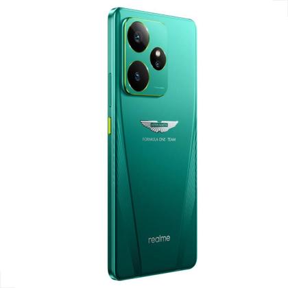Imagem de Smartphone Celular Realme GT 7 Aston Martin, 512GB, 16GB RAM, Tela 6,78 AMOLED 120Hz, Câmera 50MP, Bateria 7000 mAh, Android 15, Dual SIM, Verde