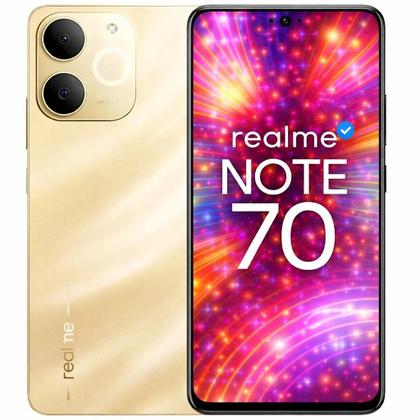 Smartphone Celular Realme Note 70, 256GB, 8GB RAM, Android 14