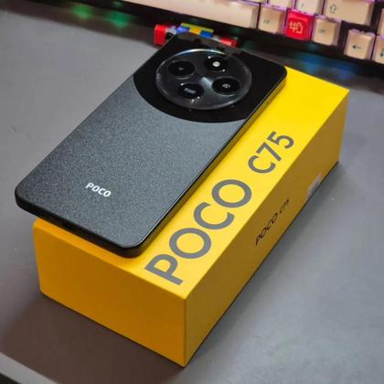 Imagem de Smartphone Celular Xiaomi POCO C75 NFC 120Hz 256GB 8GB câmera tripla 50MP 8MP tela 6.88 120Hz Aparelho Top 1 Custo benefício Garantia 12 Meses Oficial