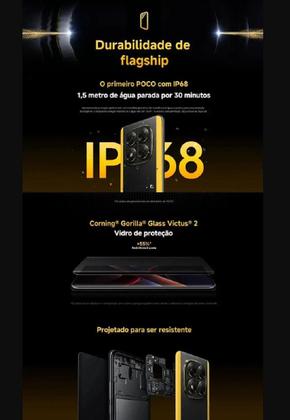 Imagem de Smartphone Celular Xiaomi POCO X7 5G 256GB 8GB NFC tela Amoled 120 Hz Câmera tripla 4K 50MP Desempenho Performance e Design Premium IP68 Dual SIM Chip