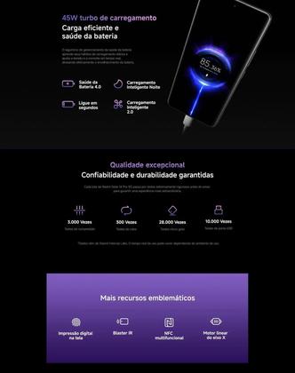 Imagem de Smartphone Celular Xiaomi Redmi Note 14 PRO 5G 256GB 8GB NFC Câmera 200MP 4K Tela AMOLED 120Hz com IA Carregador 45W Dolby Atmos IP68 Água e Poeira