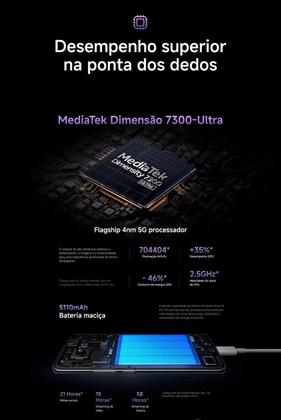 Imagem de Smartphone Celular Xiaomi Redmi Note 14 PRO 5G 256GB 8GB NFC Câmera tripla 200MP 4K Tela AMOLED 120Hz Aparelho Premium com IA Carregador 45W Atmos