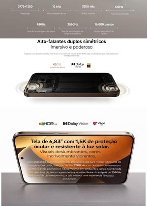 Imagem de Smartphone Celular Xiaomi Redmi Note 15 Pro 5G 256GB 8GB RAM Garantia 1 Ano NFC Câmera 200MP Premium Tela 6,83 AMOLED 120Hz Bateria 6580mAh 45w 2 Chip