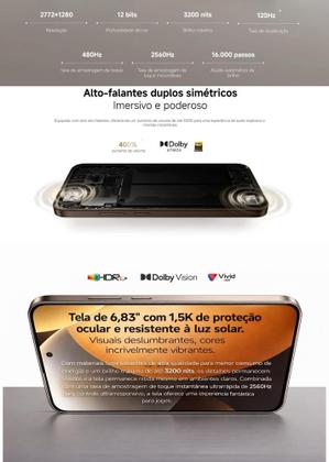 Imagem de Smartphone Celular Xiaomi Redmi Note 15 Pro 5G 256GB 8GB RAM Garantia 1 Ano NFC Câmera 200MP Premium