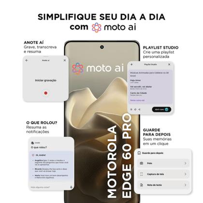 Imagem de Smartphone Edge 60 PRO 5G 256GB 24GB 12GB RAM+12GB RAM Motorola