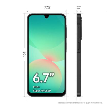 Imagem de Smartphone Galaxy A26 5G 256GB 8GB RAM Câmera 50MP IP67 Samsung