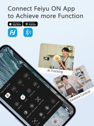 Imagem de Smartphone Gimbal FeiyuTech VB 4 com haste extensível de 8,4"
