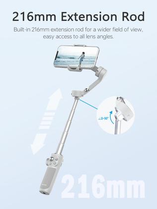 Imagem de Smartphone Gimbal FeiyuTech VB 4 com haste extensível de 8,4"