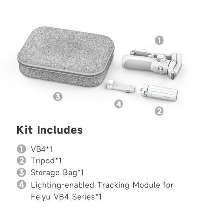 Imagem de Smartphone Gimbal FeiyuTech VB 4 com haste extensível de 8,4"