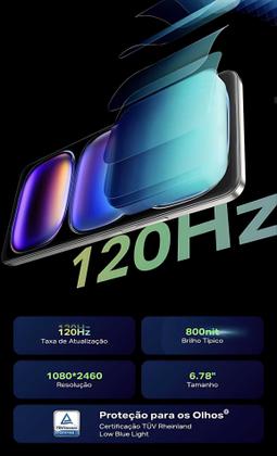 Imagem de Smartphone Infinix Hot 50i 8GB RAM 256GB câmera 48MP tela Amoled 120Hz celular Perfomance Gamer e Design Premium