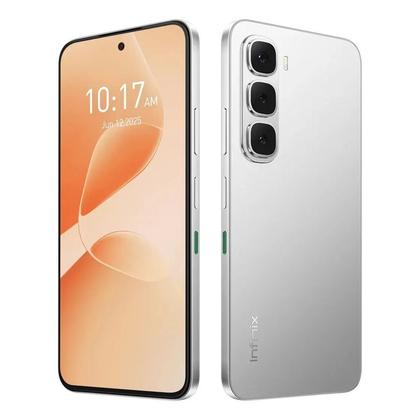 Imagem de Smartphone Infinix Hot 60i 8GB RAM 8GB Extended 256GB 4G Tela 6.7 120Hz Câmera 50MP NFC IP64 Prata
