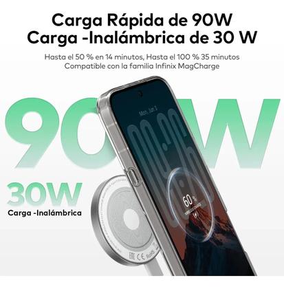Imagem de Smartphone Infinix Note 60 Pro 5G 256GB 8GB RAM Dual SIM Tela AMOLED 6,7 Polegadas 144hz com Carregador por Indução