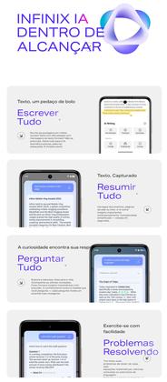 Imagem de Smartphone INFINIX Smart 10 120Hz Lançamento 2025 NFC 128GB 256GB 8GB Ramboost Câmera 2K 5000mAh resistência IP64