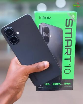 Imagem de Smartphone INFINIX Smart 10 120Hz Lançamento 2025 NFC 128GB 256GB 8GB Ramboost Câmera 2K 5000mAh resistência IP64