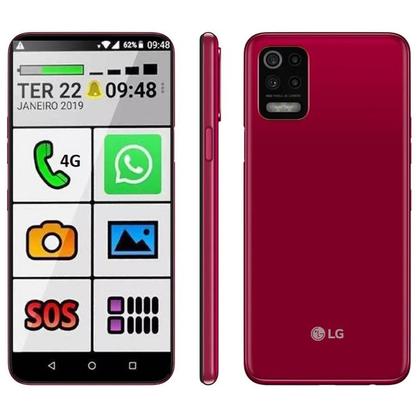 Smartphone LG K62 Celular Para Idoso 64gb+4gb Botao Grande Fone Sos