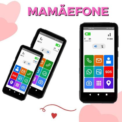 Imagem de Smartphone mamãefone 3g 32gb ícones grandes zap face insta - MULTILASER - MULTILASER