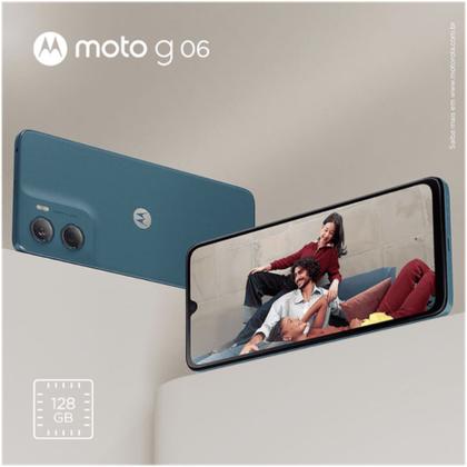 Imagem de Smartphone Moto G06 128GB 12GB 4GB RAM+8GB RAM Boost Câmera 50MP Motorola