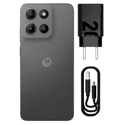 Imagem de Smartphone Moto G15 256GB Grafite Vegan Leather Tela 6.7 Câmera Dupla 50MP Selfie 8MP Dual Chip Android 15 Motorola