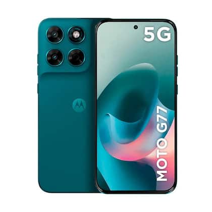 Smartphone Moto G77 5G 256GB 8GB + 16GB RAM Boost Verde Escuro Tela 6,8 pol. Câmera Dupla 108MP - Motorola