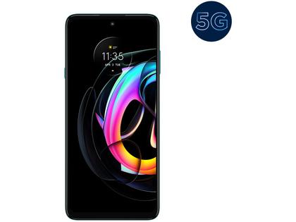 Imagem de Smartphone Motorola Edge 20 Lite 128GB Verde 5G 6GB RAM Tela 6,7” Câm. Tripla + Selfie 32MP