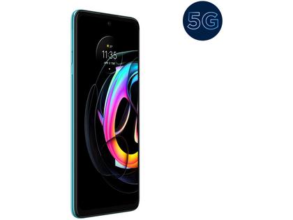 Imagem de Smartphone Motorola Edge 20 Lite 128GB Verde 5G 6GB RAM Tela 6,7” Câm. Tripla + Selfie 32MP