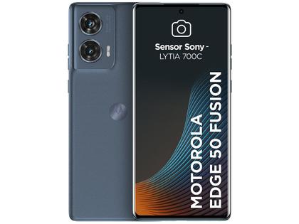 Imagem de Smartphone Motorola Edge 50 Fusion 256GB Blue Teal 5G 8GB RAM 6,7" Câmera Sony Dupla Selfie 32MP Dual Chip
