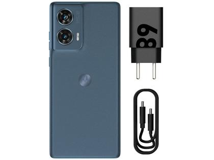 Imagem de Smartphone Motorola Edge 50 Fusion 256GB Blue Teal 5G 8GB RAM 6,7" Câmera Sony Dupla Selfie 32MP Dual Chip
