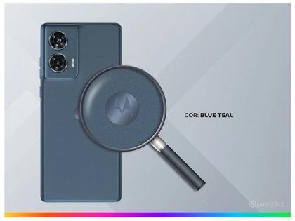 Imagem de Smartphone Motorola Edge 50 Fusion 256GB Blue Teal 5G 8GB RAM 6,7" Câmera Sony Dupla Selfie 32MP Dual Chip