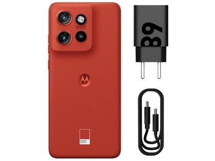 Imagem de Smartphone Motorola Edge 50 Neo 256GB Poinciana (Vermelho) 5G 8GB RAM 6,4" Câm. Tripla + Selfie 32MP