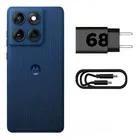 Imagem de Smartphone Motorola Edge 60 5G 512GB 24GB RAM Câmera 50MP IP69 Azul Marinho
